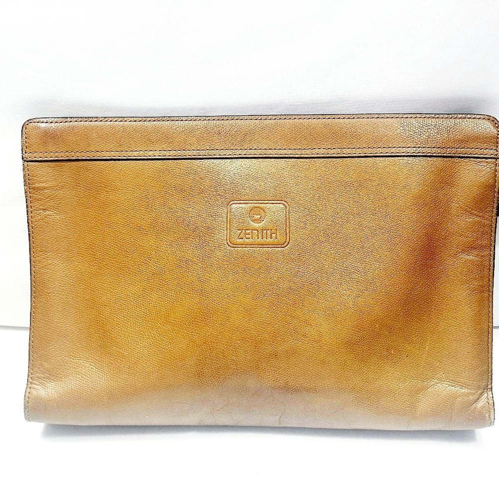 Zenith Leather Clutch Bag